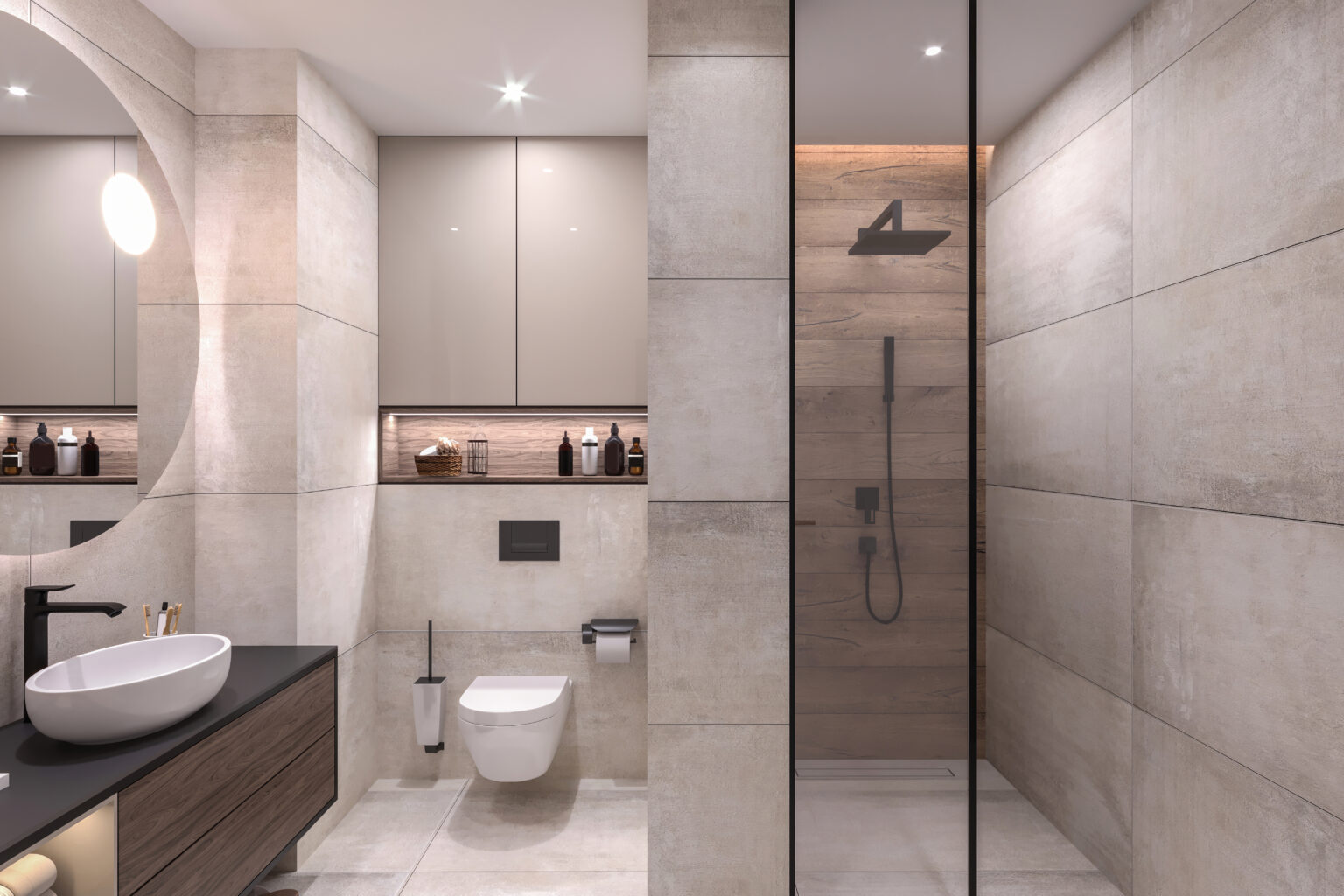 Luxurious Modern bathroom interior